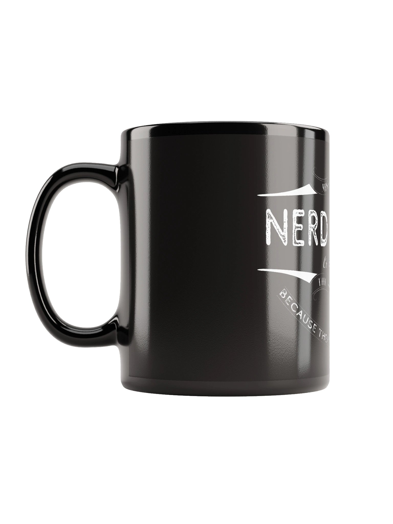 Nerd Harder or Die a n00b Mug (Black) product image (1)