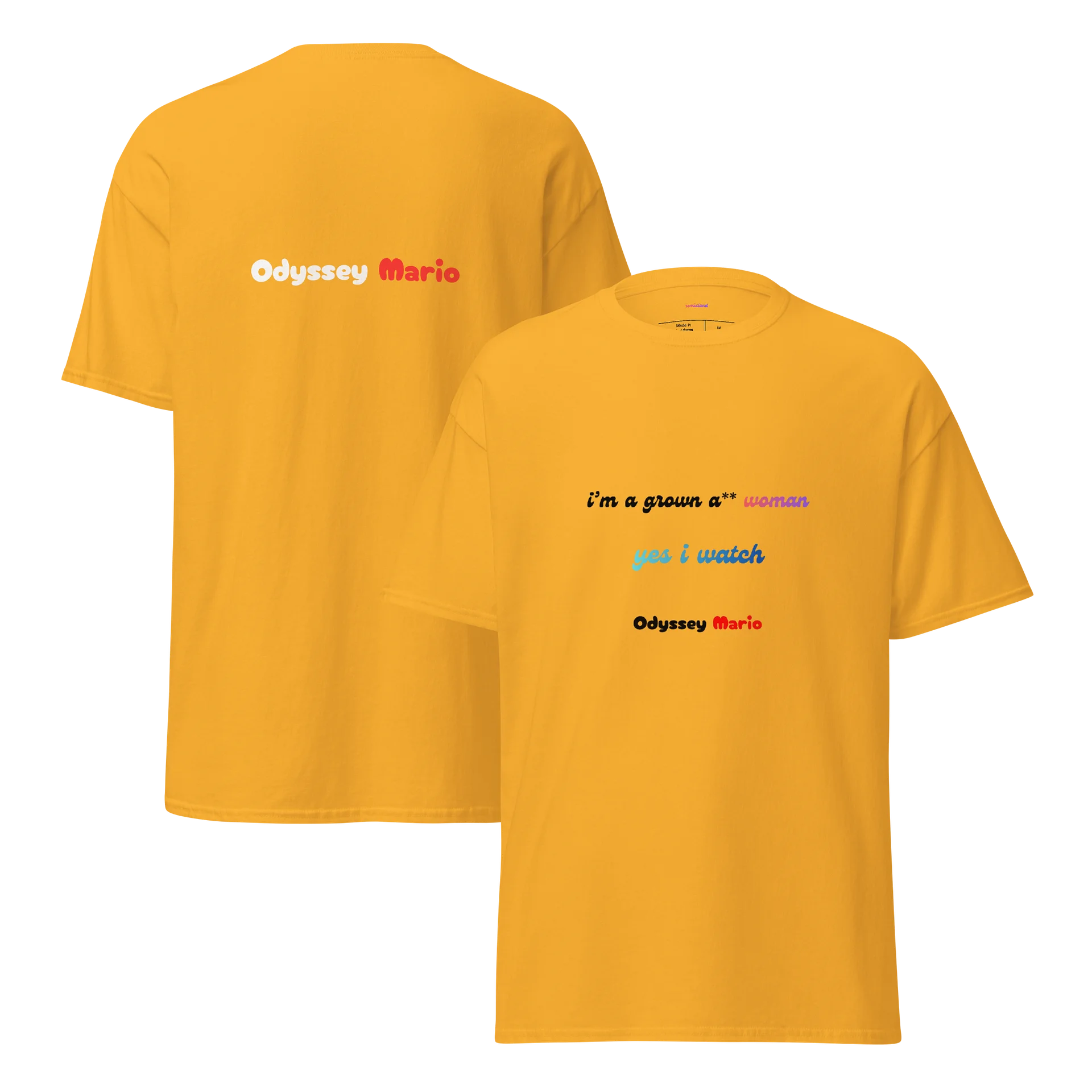 yes i watch Odyssey Mario T-Shirt - Women Edition product image (5)