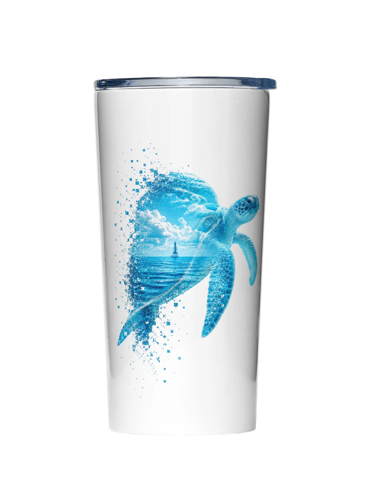 Sea Turtle 20oz Stainless Steel Tumbler - Keys Collection: Lighthouse Edition product image (1)