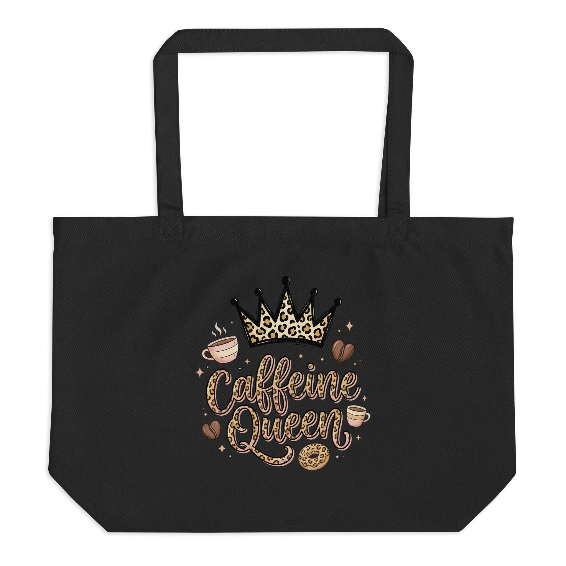Leopard Print "Caffeine Queen" Tote Bag product image (2)