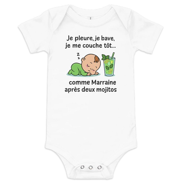 Je pleure je bave je me couche tôt comme Marraine après deux mojitos product image (4)
