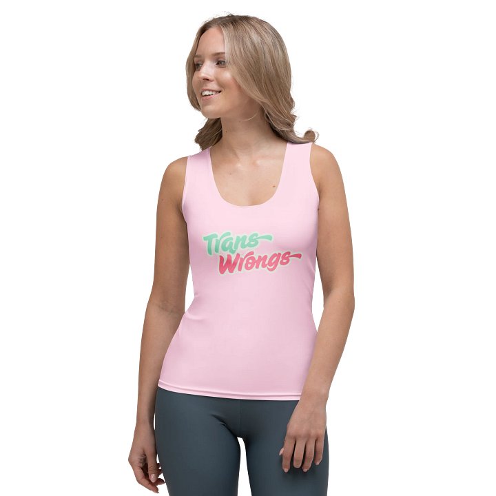 Trans Wrongs Pink Tank product image (1)