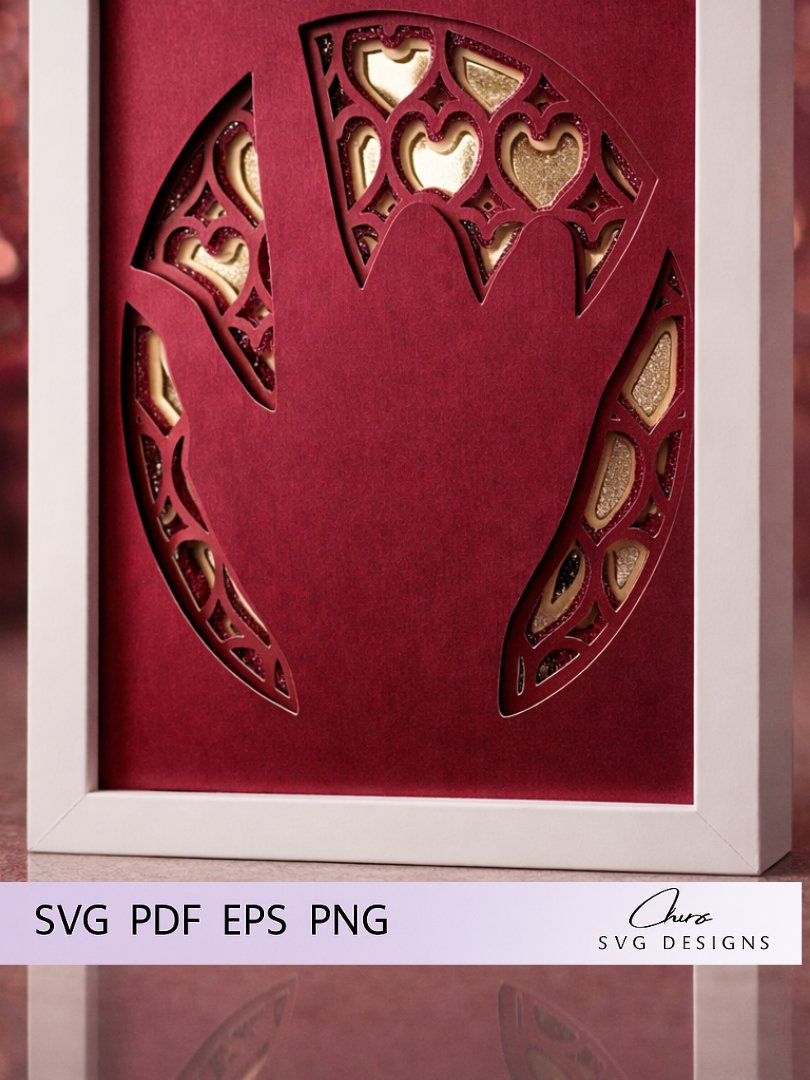 3D 5-Layer 'I Love You' in ASL SVG product image (2)