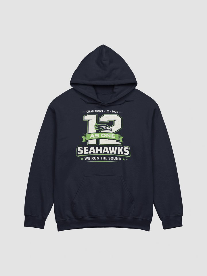 Seattle Seahawks Twelves As One Hoodie | 12th Fan Super Bowl Gear product image (1)