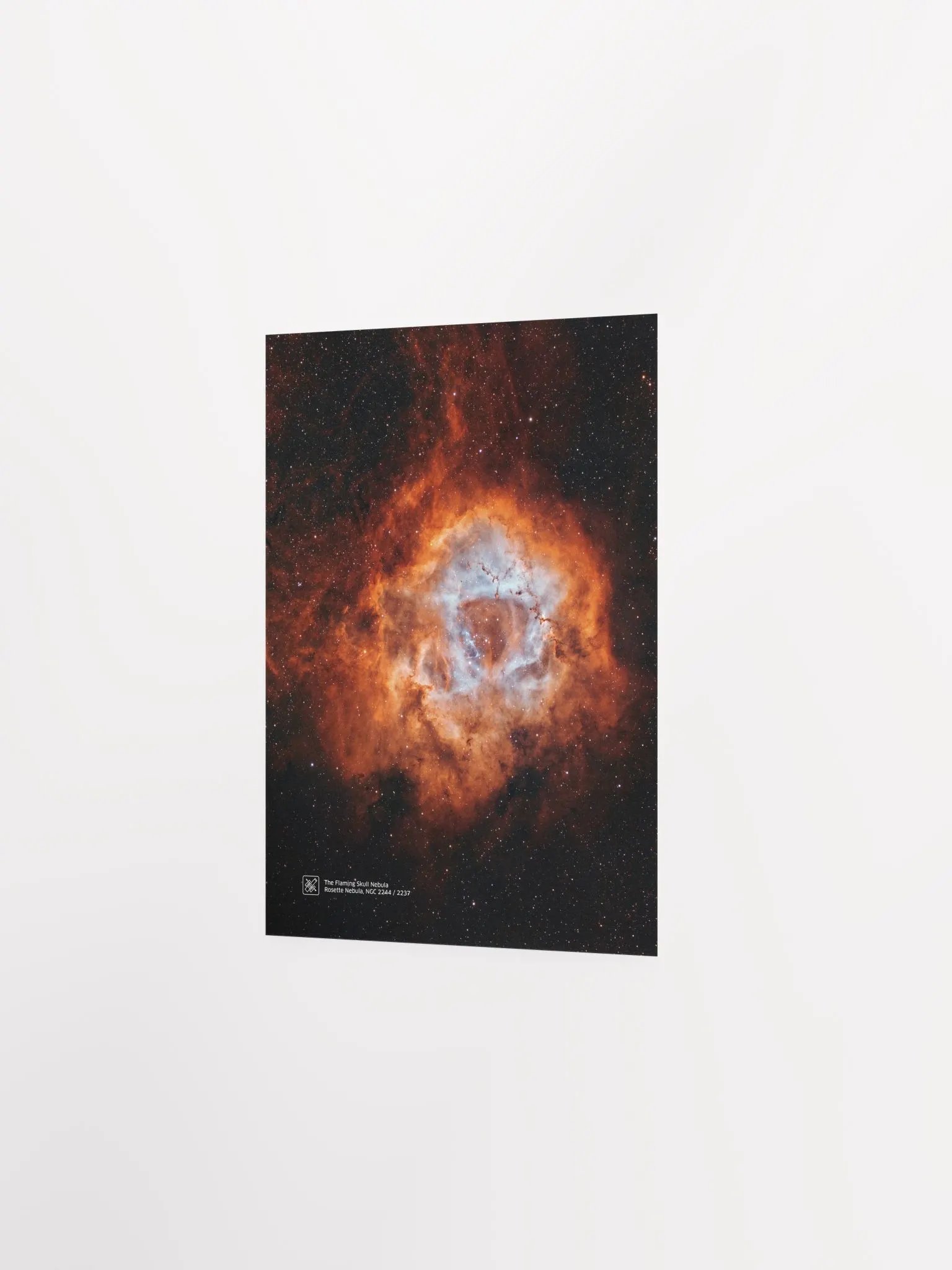 The Flaming Skull Nebula. Rosette Nebula, NGC 2244/2237, NASA Hubble Space Telescope — Hi-Res Space poster, science poster, space photo product image (6)