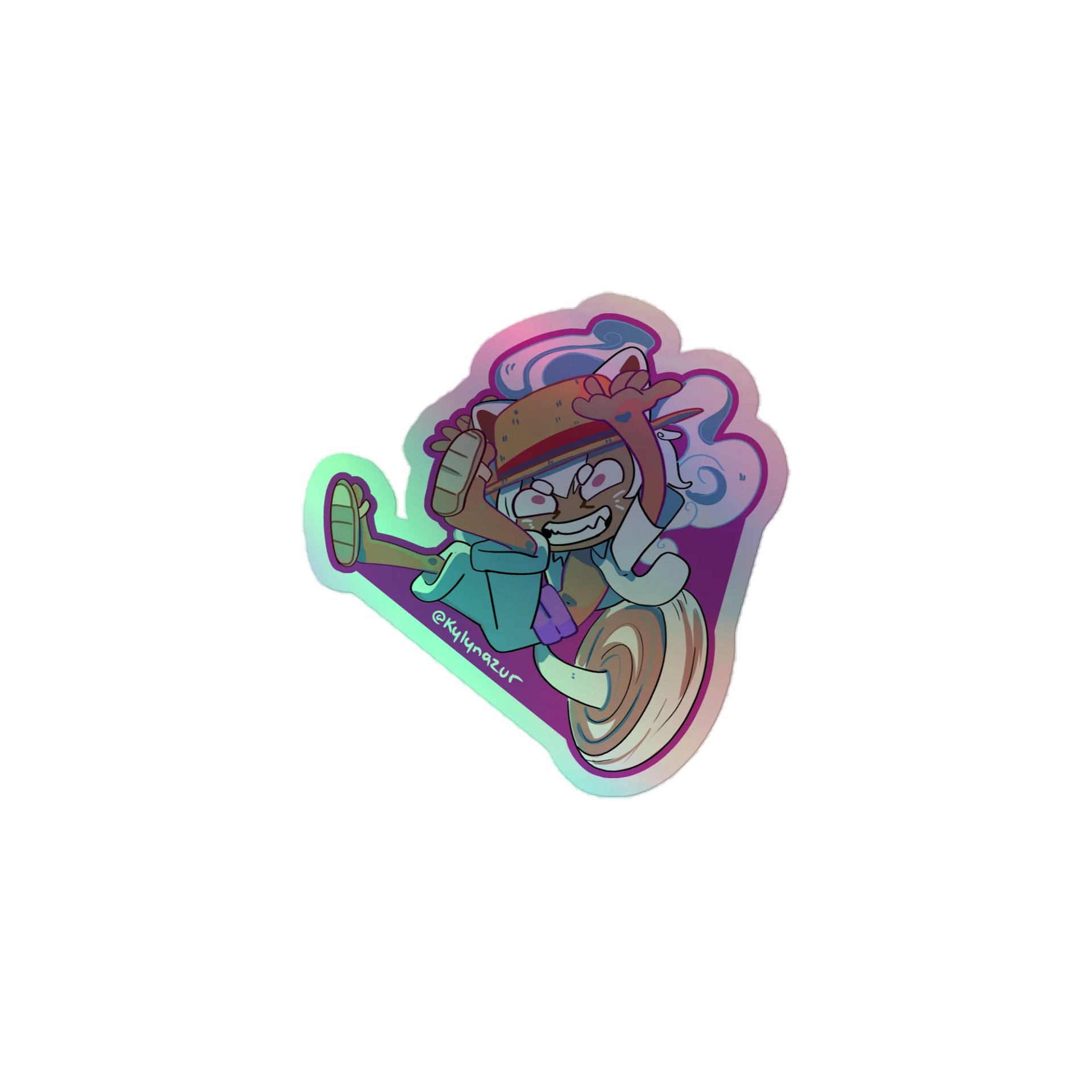 Holo Pluffy D. Monkey Sticker product image (1)