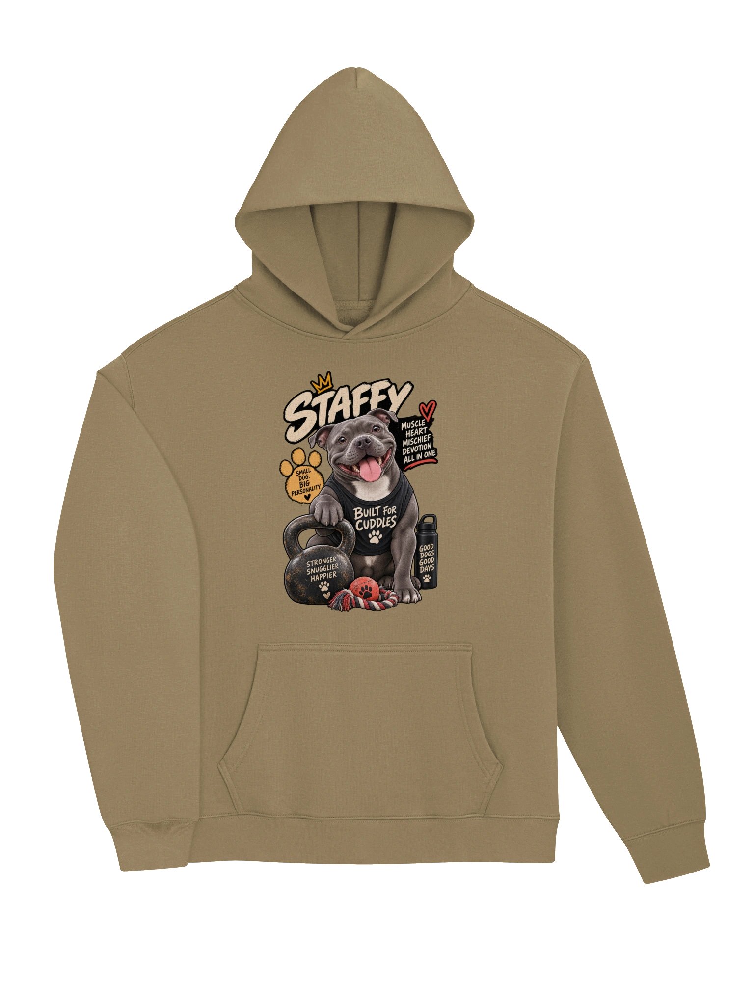 Bulldog Built for Cuddles - Funny Tough Guy Softie Sweatshirt product image (27)