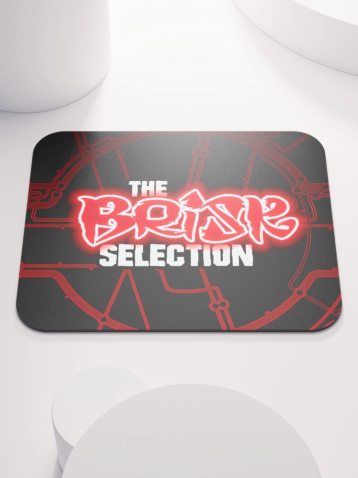 The Brisk Selection Classic Mouse Mat Neon Red Logo product image (1)
