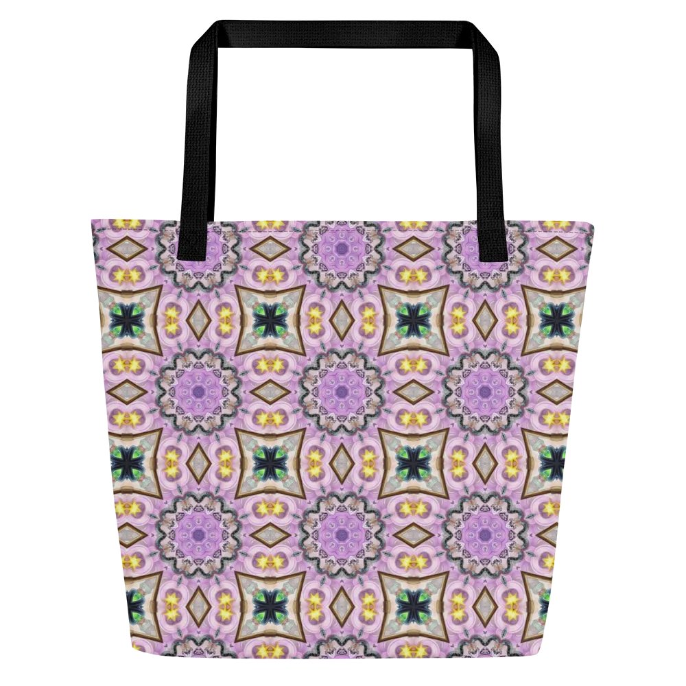 Kaleidoscopic Floral Symphony Tote Bag product image (2)