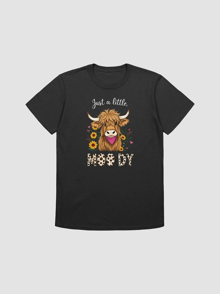 Just a Little Moody Highland Cow Easter Unisex Softstyle T-Shirt product image (4)