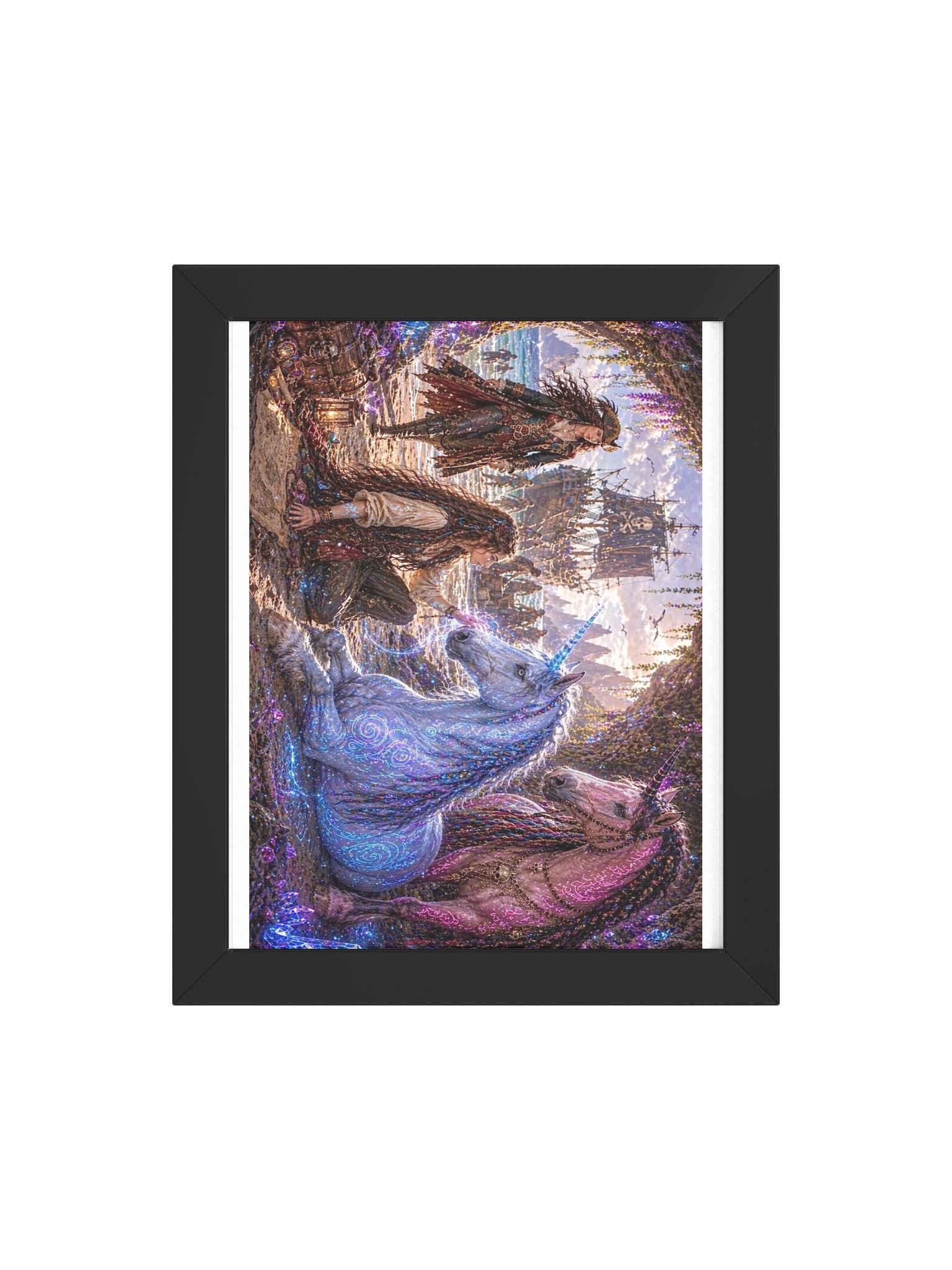 Pirate Unicorns - Cave Discovery Framed Poster product image (10)