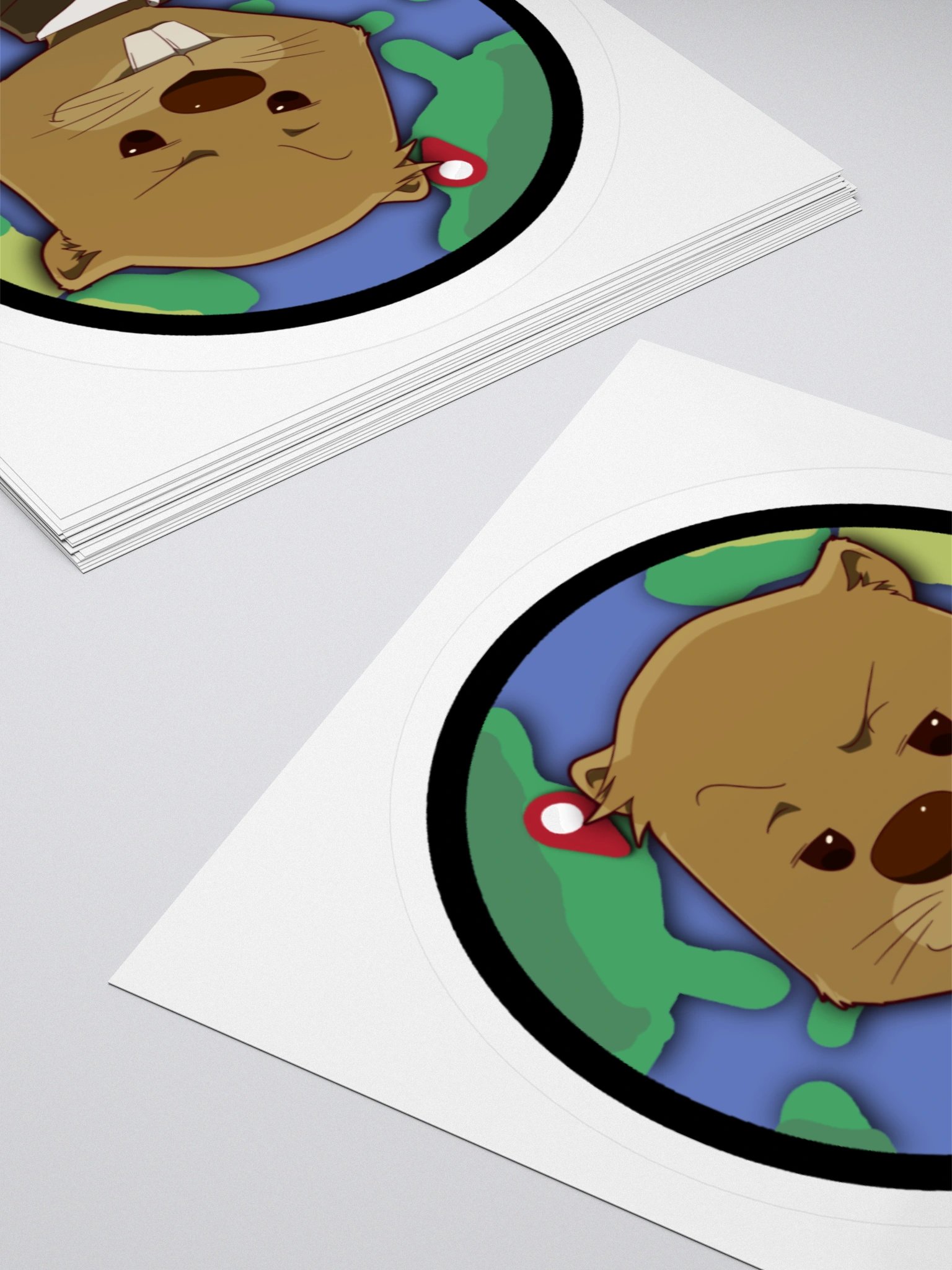 Beaver Geography Logo Sticker product image (4)