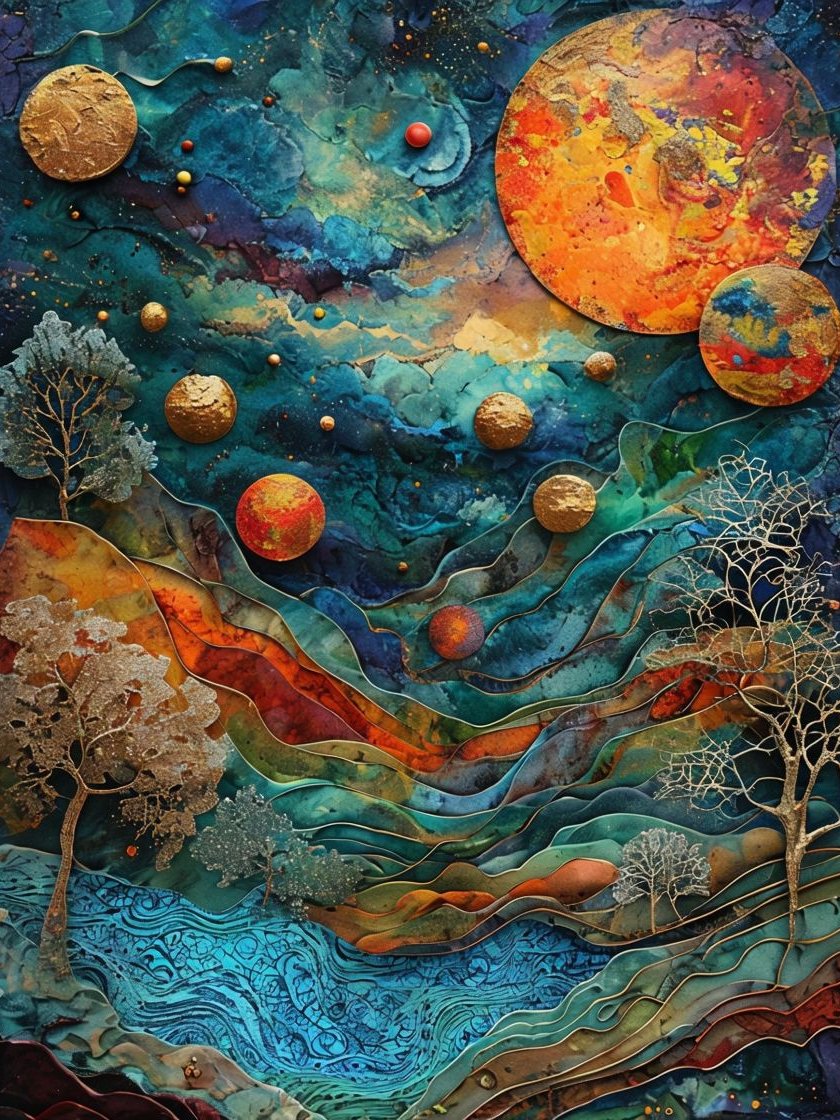 Celestial Dreamscape Framed Poster product image (1)