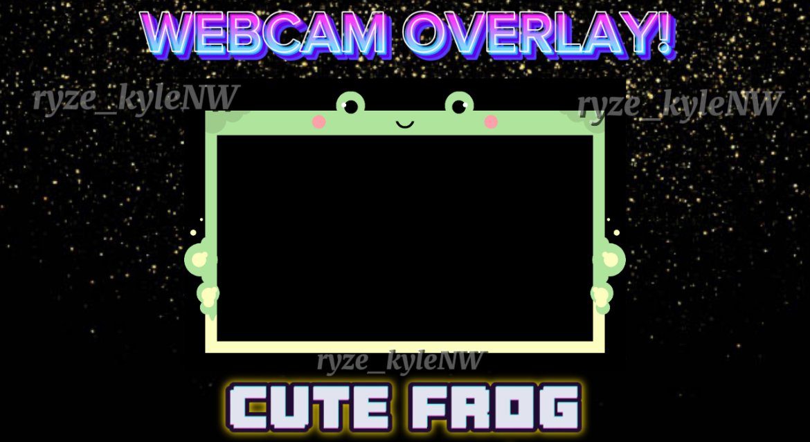 Webcam Overlay CUTE FROG product image (1)