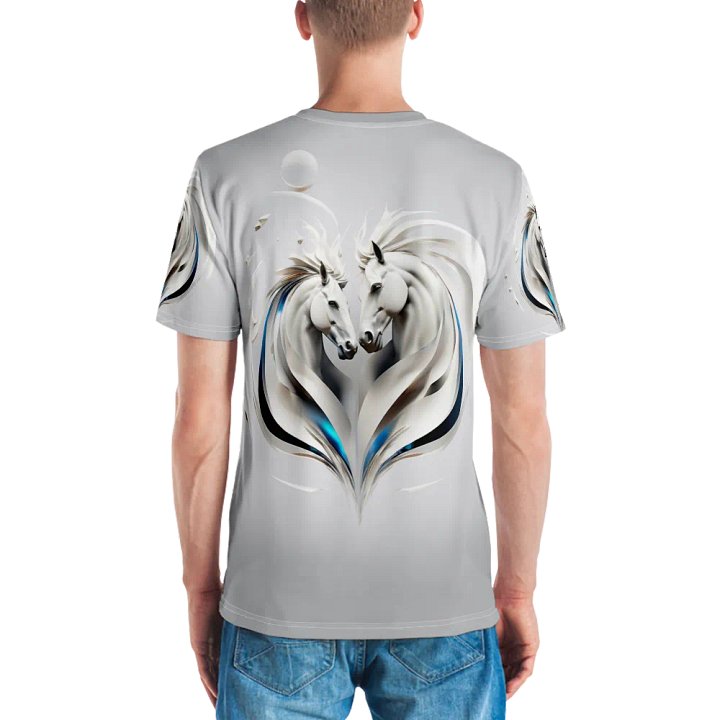 Double Horse Art T shirt product image (2)