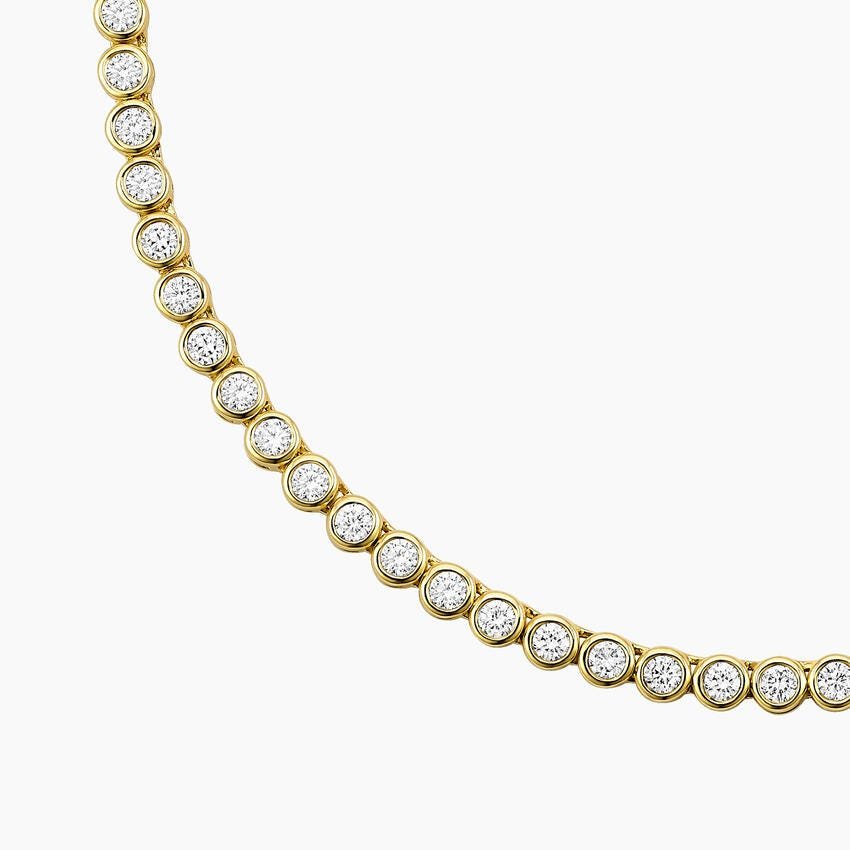 1/3 Coverage Petite Bezel Lab Diamond Tennis Necklace product image (4)