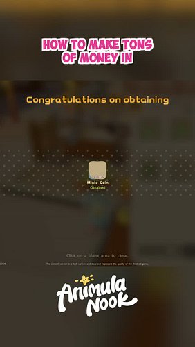 Get RICH quick in Animula Nook ! ⁠
⁠
This trick will make you tons of money fast, get you cool crops and complete your Minito...