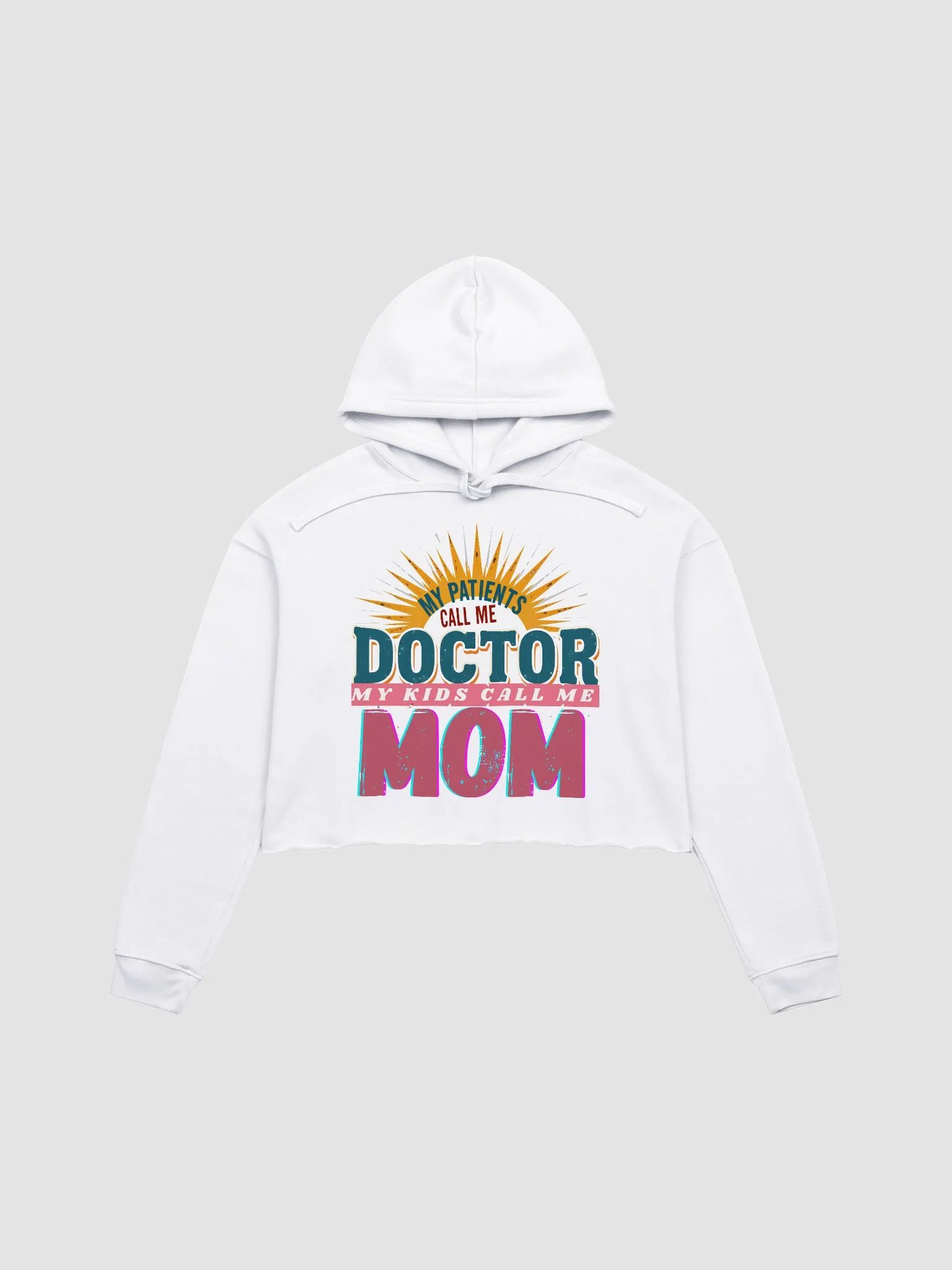 Doctor Mom Sunburst Crop Hoodie product image (4)