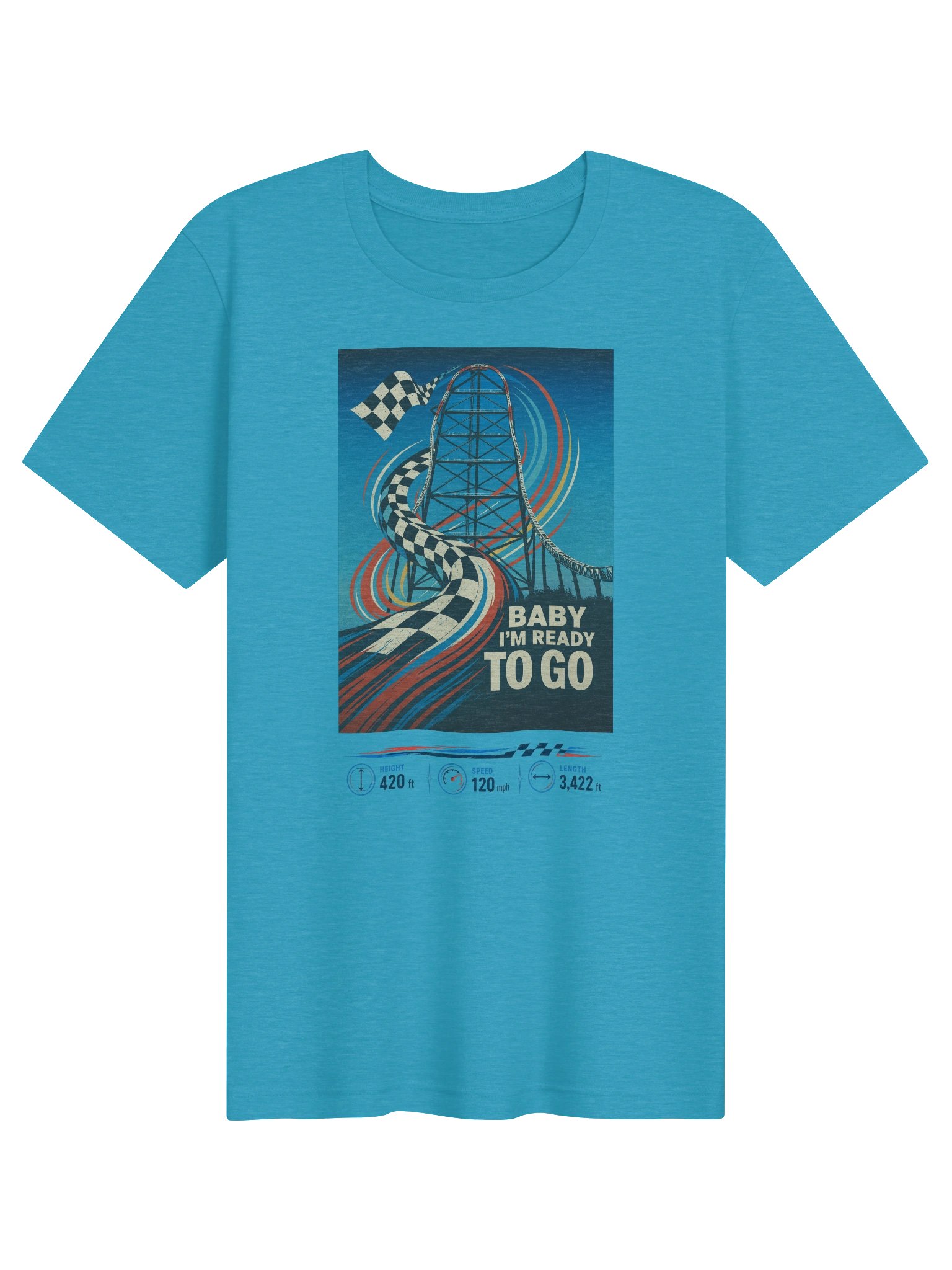 Baby I’m Ready to Go Roller Coaster Tee product image (1)