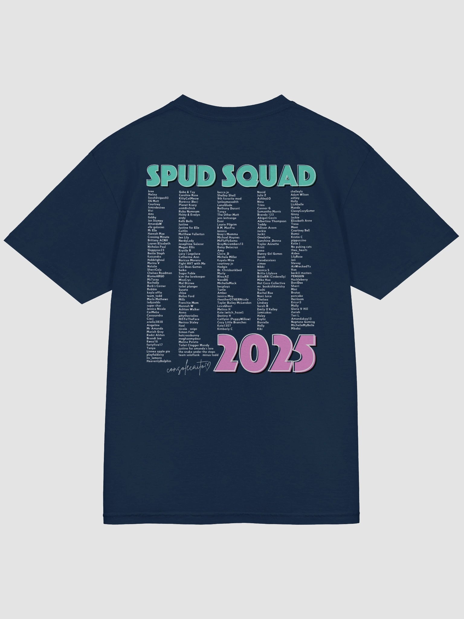 spud squad 2025 tee (light text) product image (4)