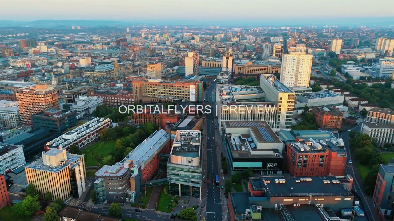 Glasgow Aerial 03 | 1080p Stock Footage product image (1)