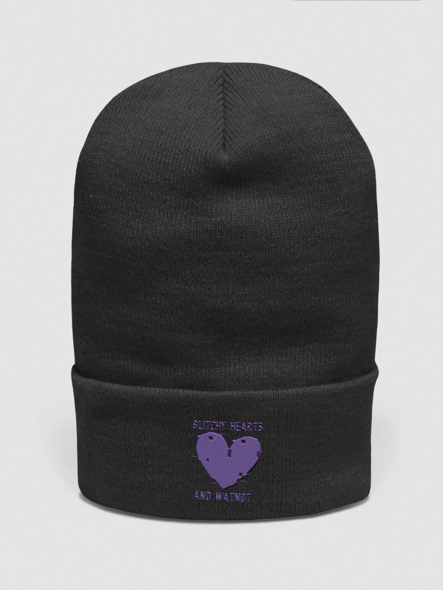 Glitchy Hearts Beanie product image (5)