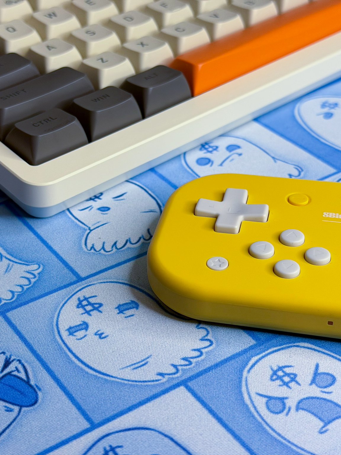 Blue Money Ghost Desk Mat product image (2)