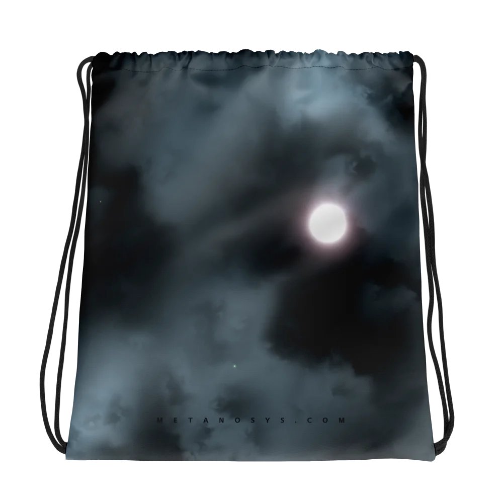 Gray Sky Drawstring Bag product image (1)