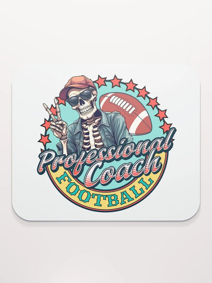 Professional Coach Skeleton Football Mouse Pad product image (1)
