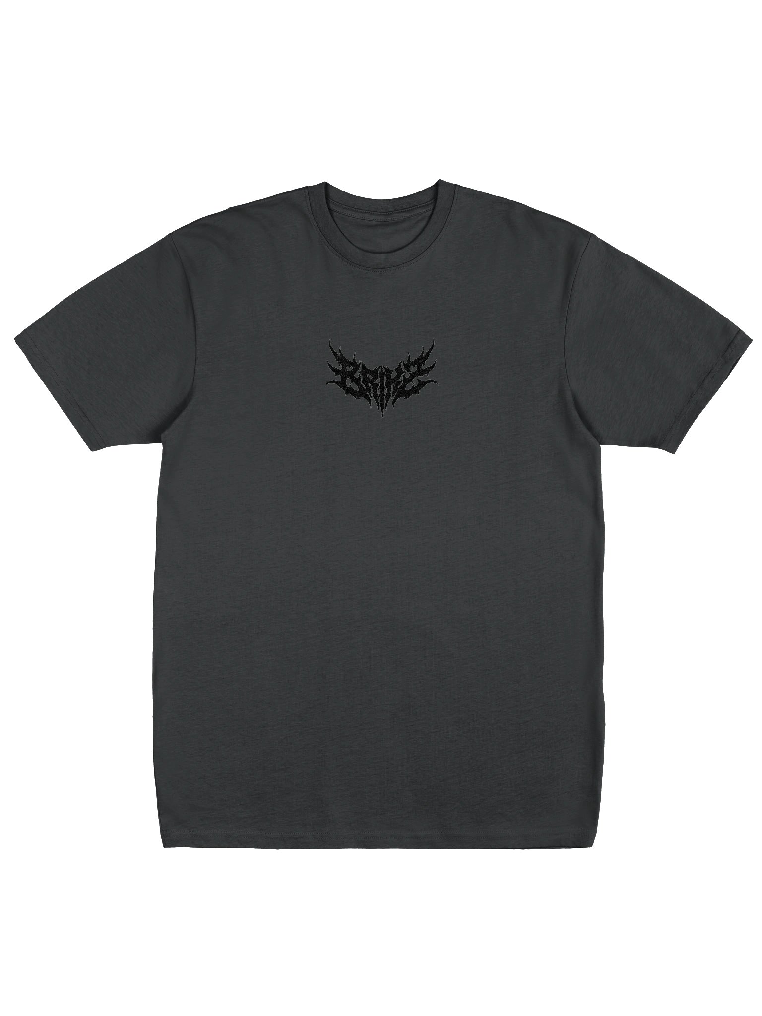 Black on Black embroidered heavy tee product image (1)