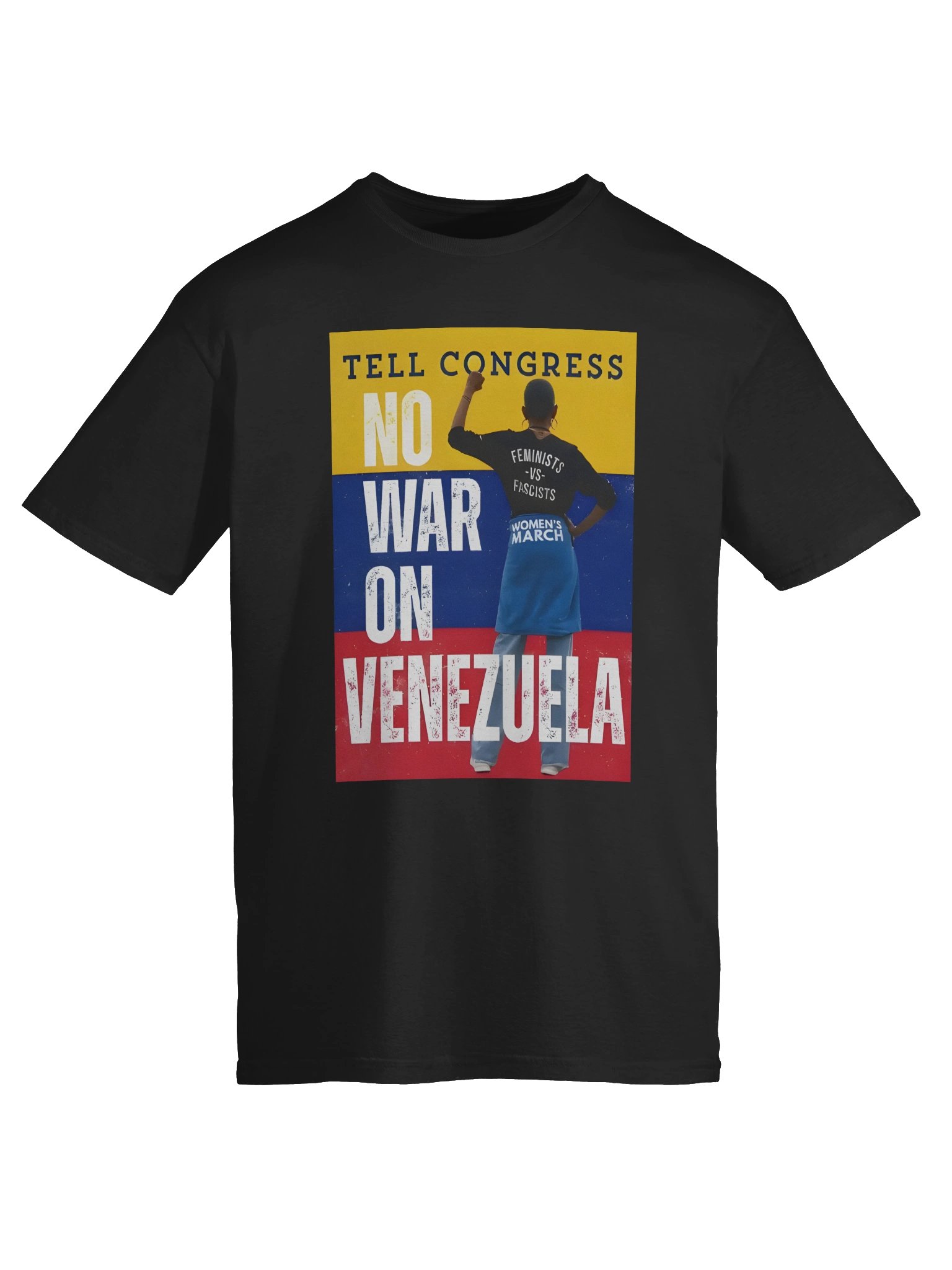 Tell Congress No War on Venezuela Shirt – Bold Anti-War Political Statement Viral product image (6)