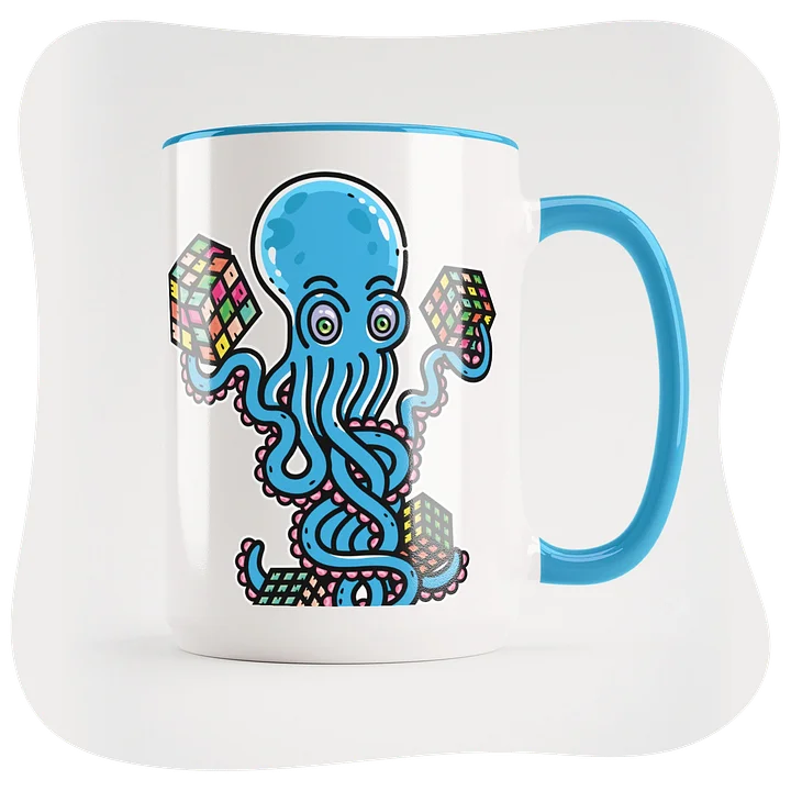 Blue Octo Cube Ft. Skull - Mug product image (1)