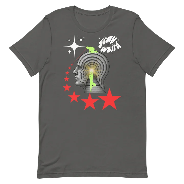 Glowing Mind Stay Weird Tee — Bone Jungle x Bella+Canvas product image (2)