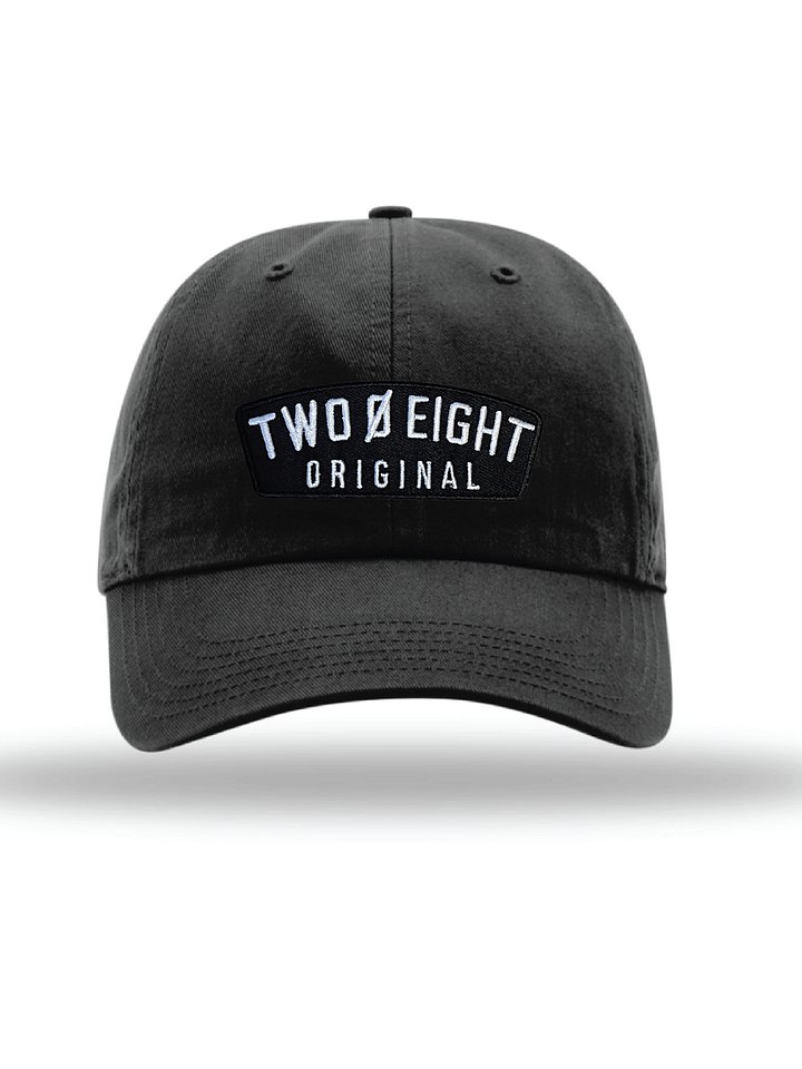 Two 0 Eight Original Patch Black Dad Hat product image (1)