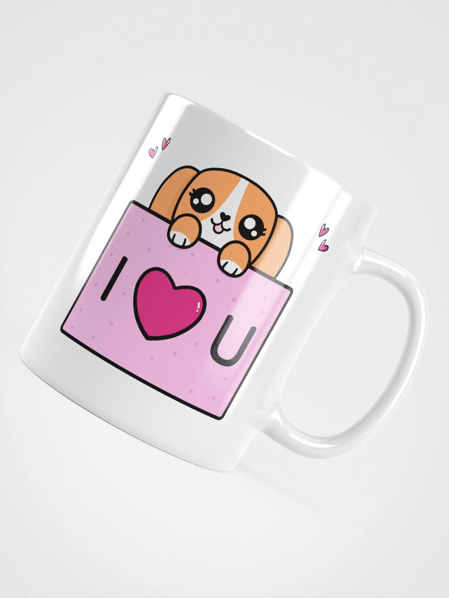 Cute Cat & Dog I Love U Mug product image (5)