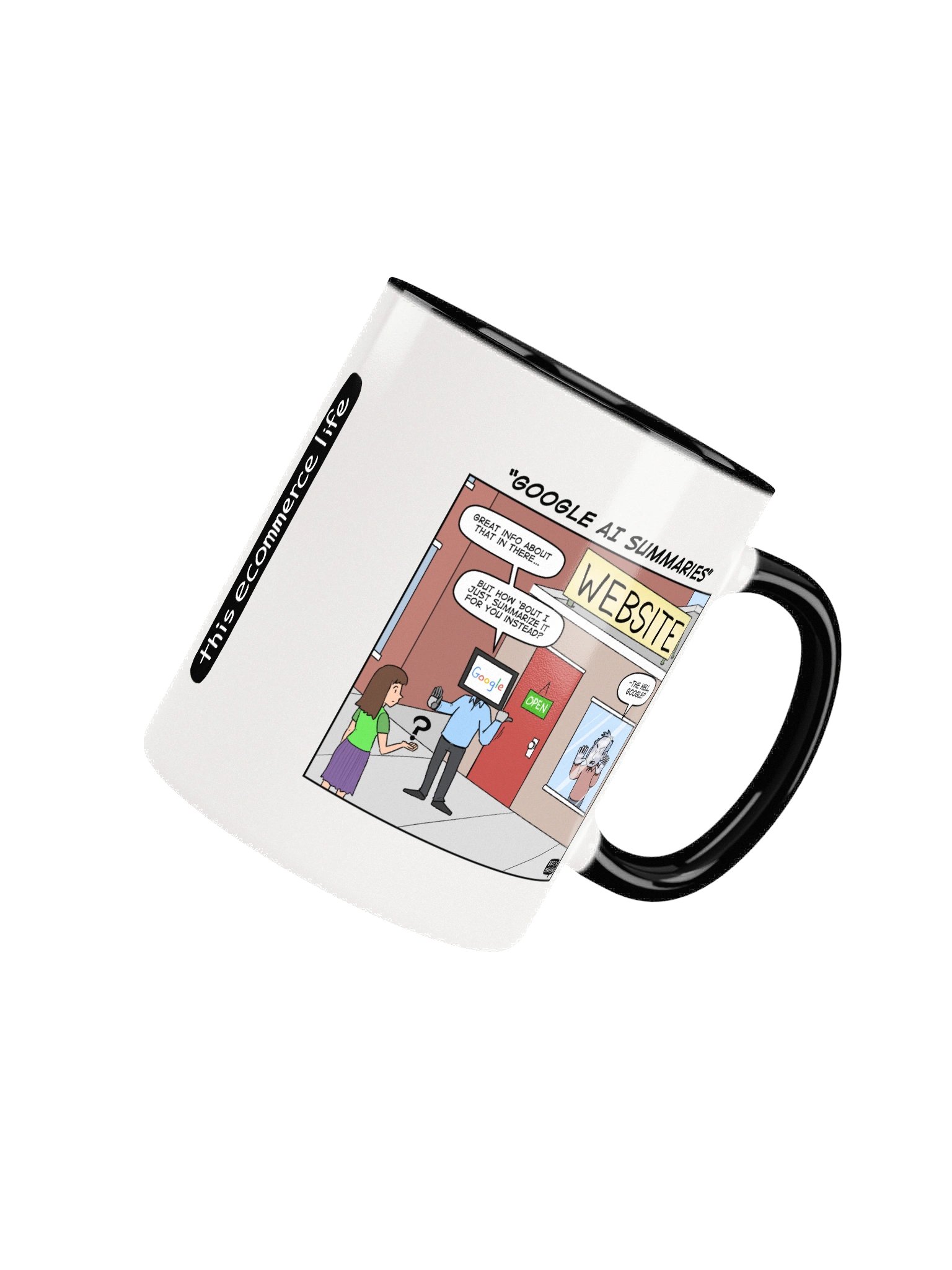 "Google AI summaries" mug product image (8)