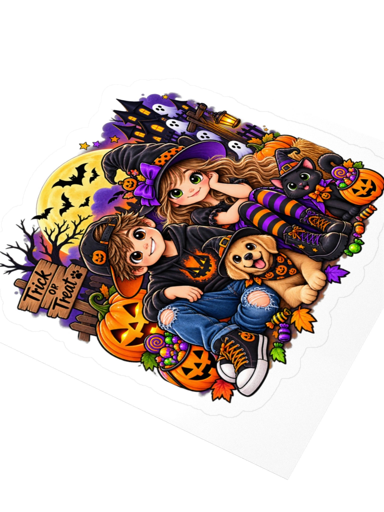Halloween Friends & Pets Sticker product image (3)
