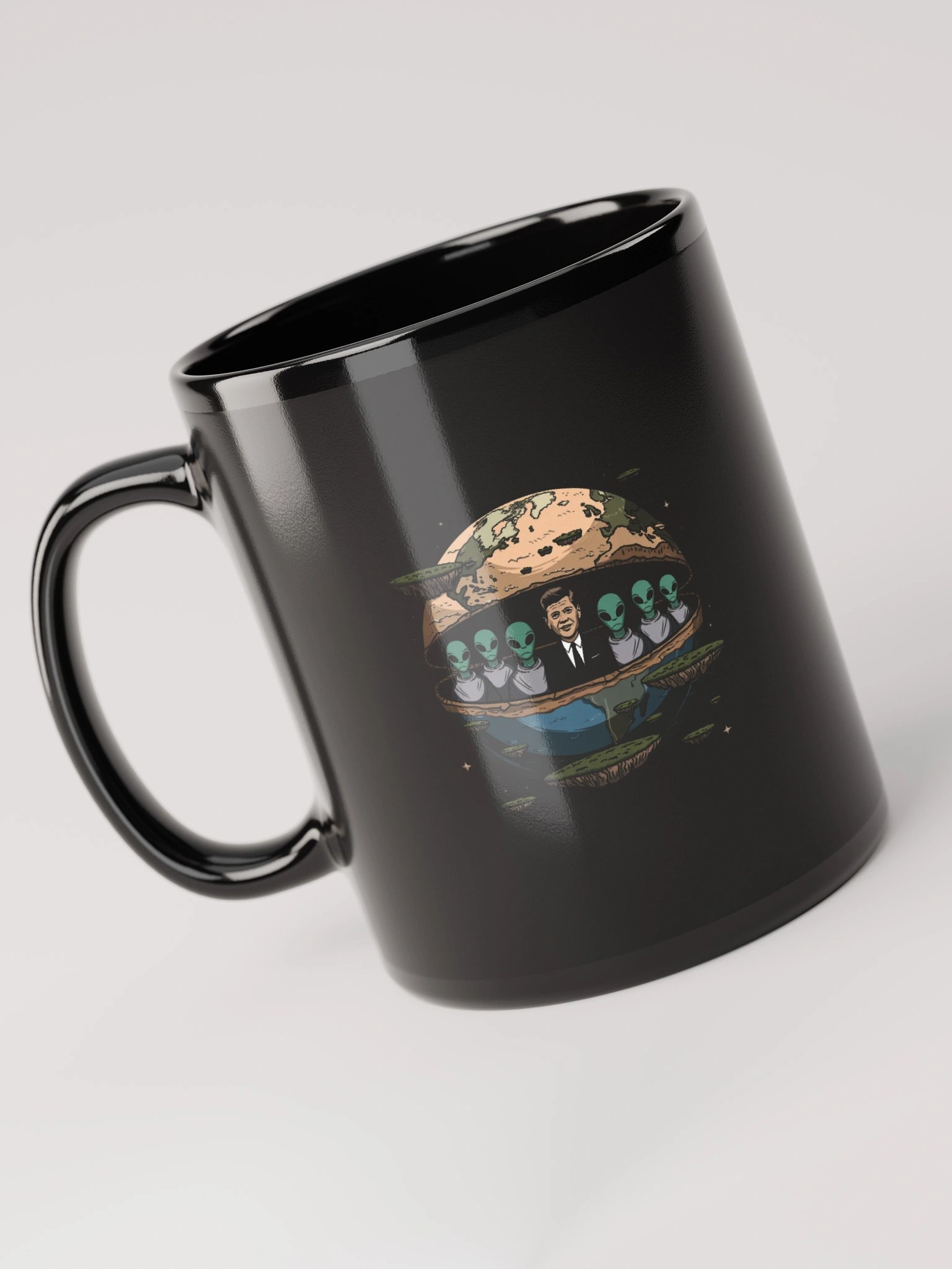JFK Chilling with the Aliens Mug — TE.MUG-03 product image (3)