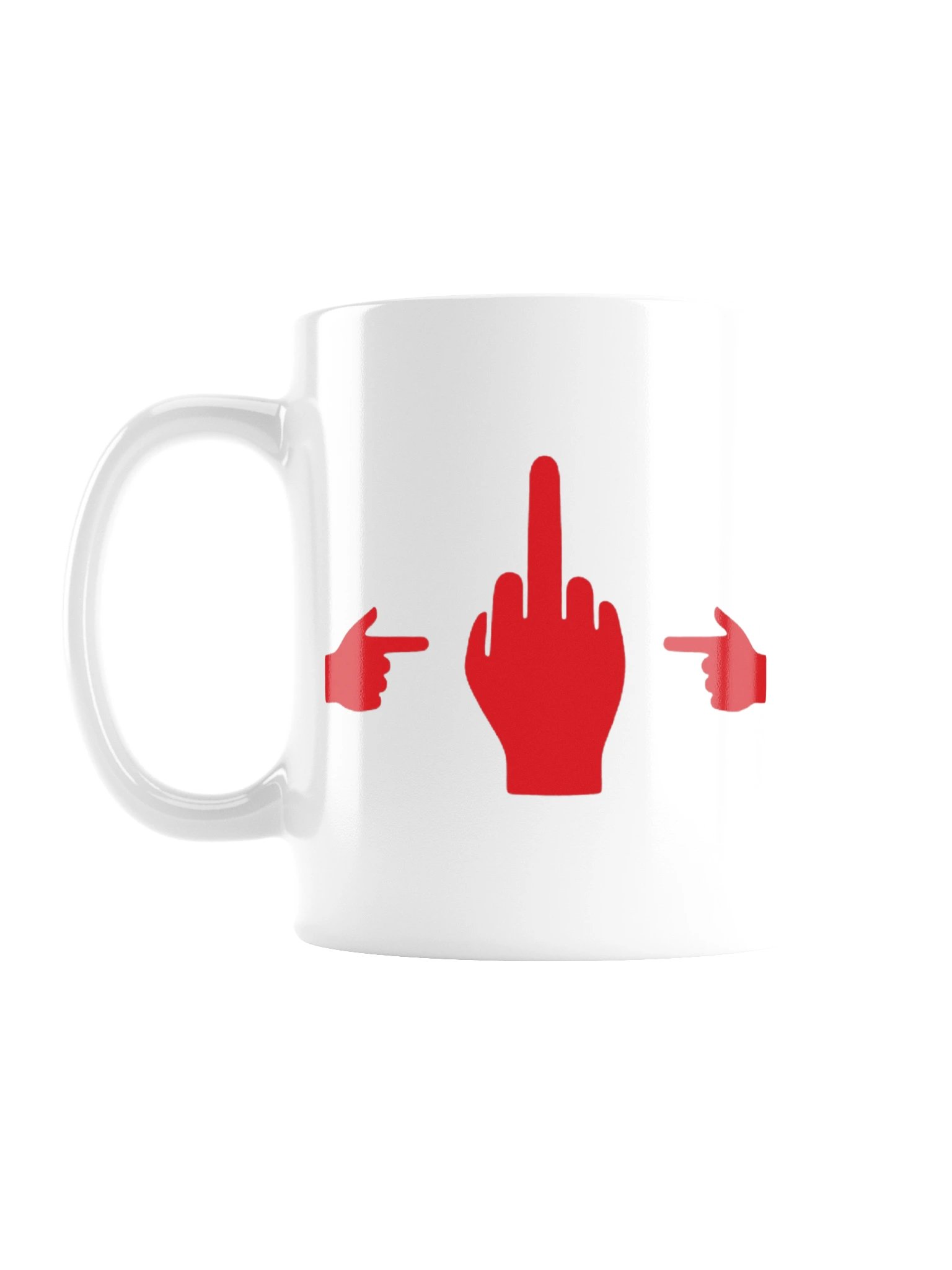 No ShopCo Middle Finger Mug - Red Artwork product image (1)
