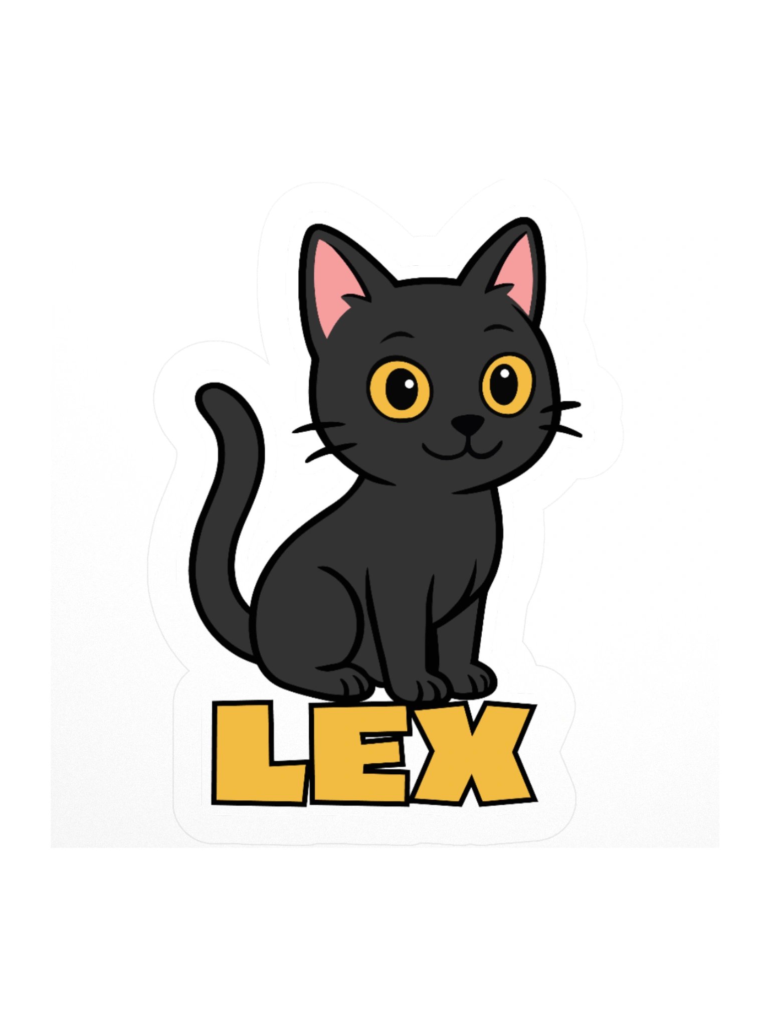 Lex the Cat Kiss Cut Stickers product image (1)
