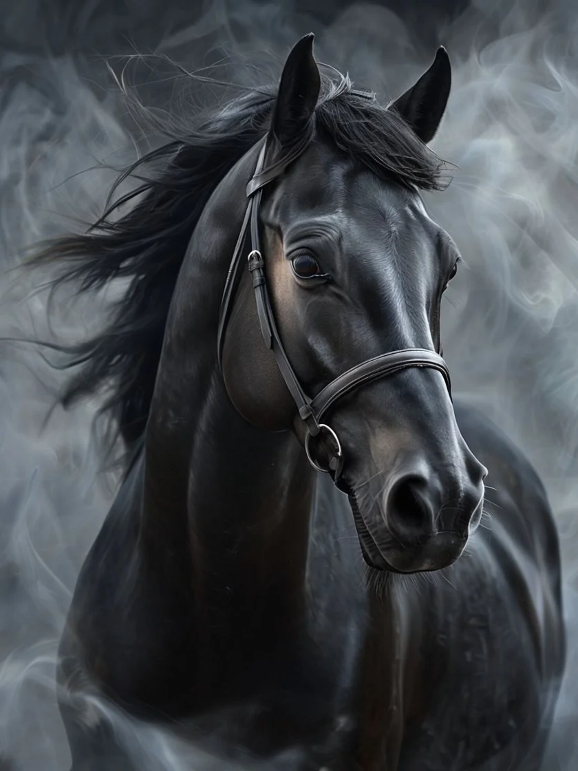 Misty Motion Horse Framed Poster product image (1)
