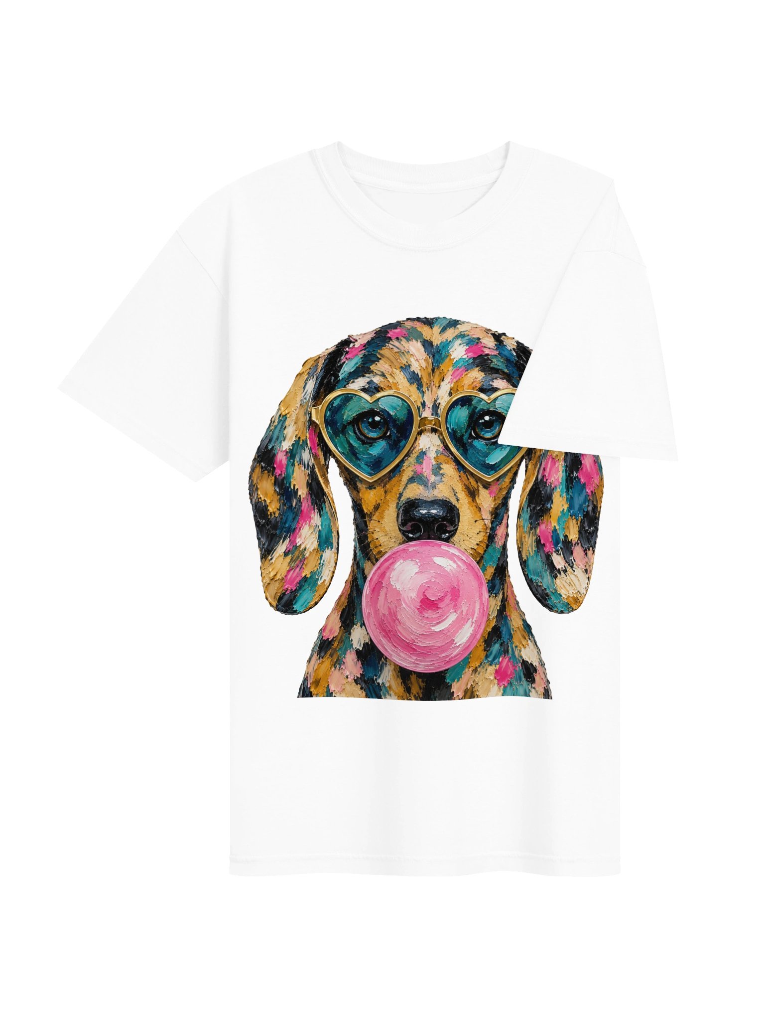 Bubblegum Dachshund Pop Art Tee product image (4)