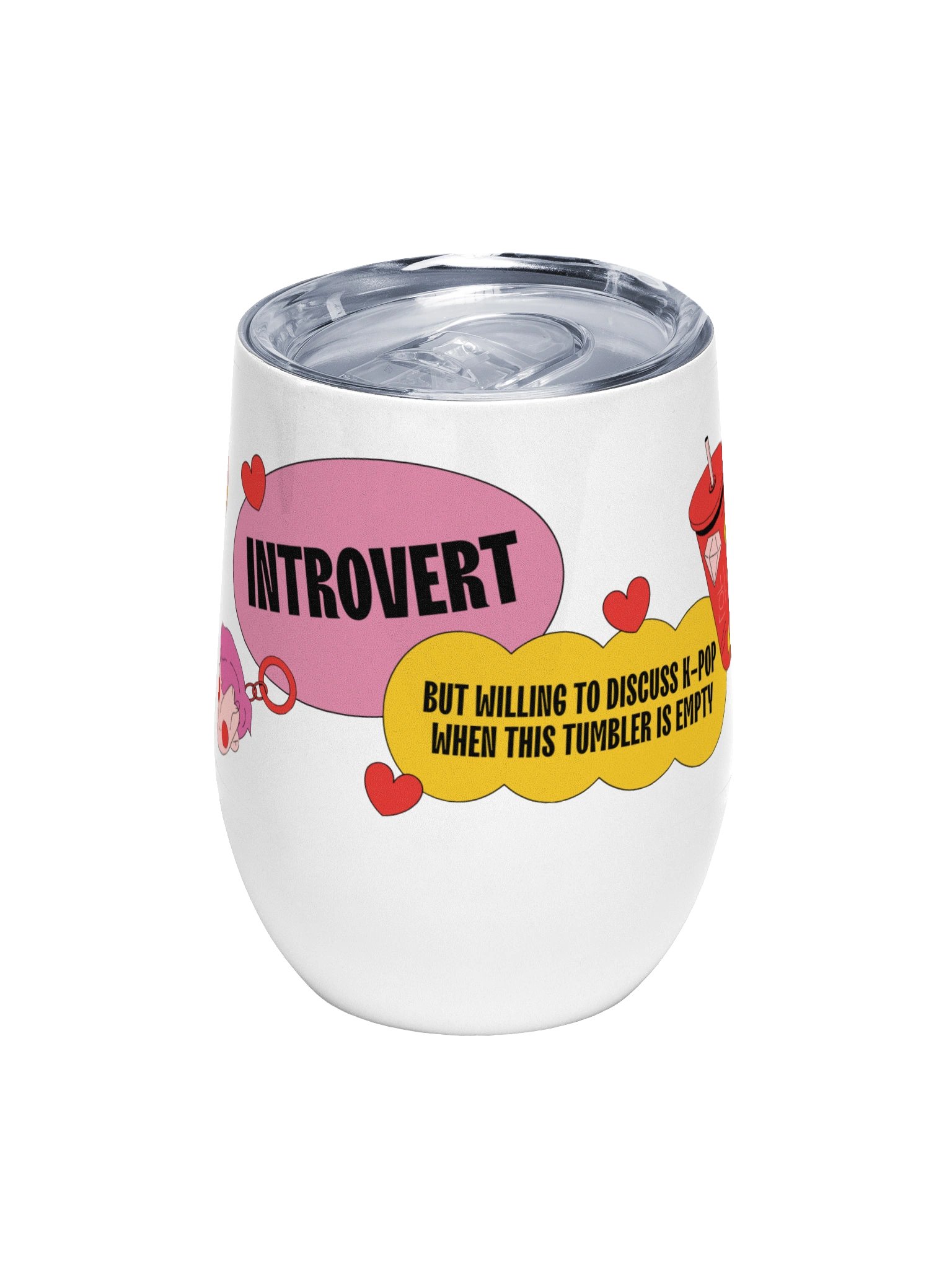 K-Pop Introvert Wine Tumbler product image (1)