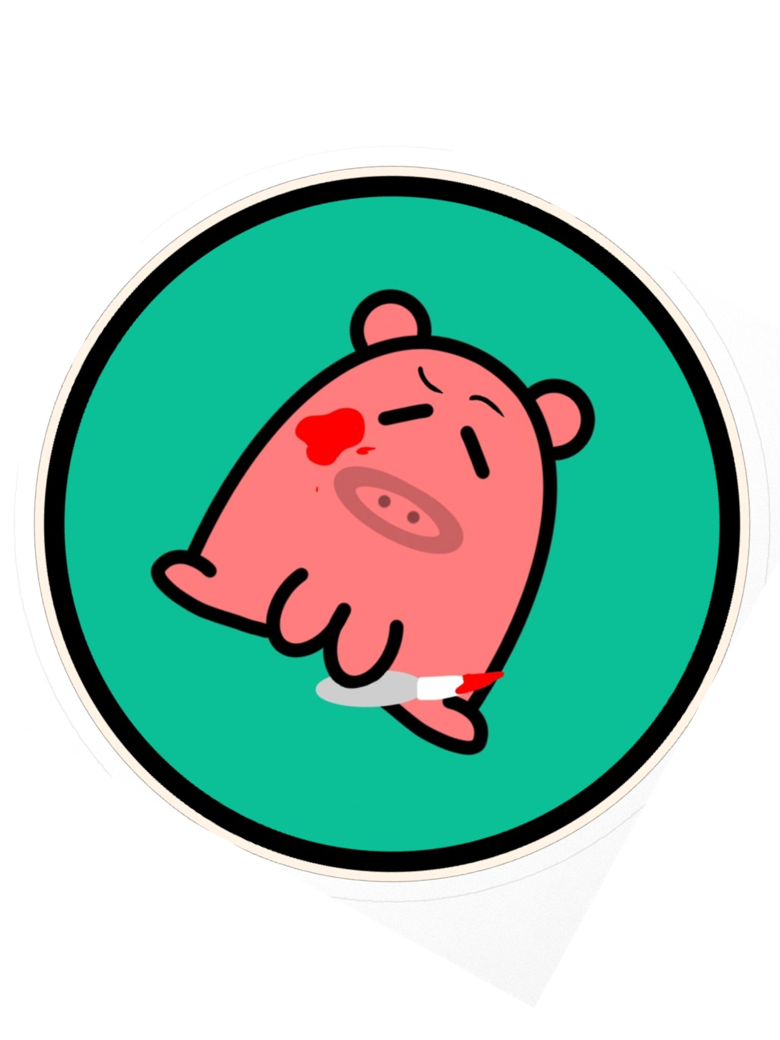 Murder Piggo Sticker product image (7)