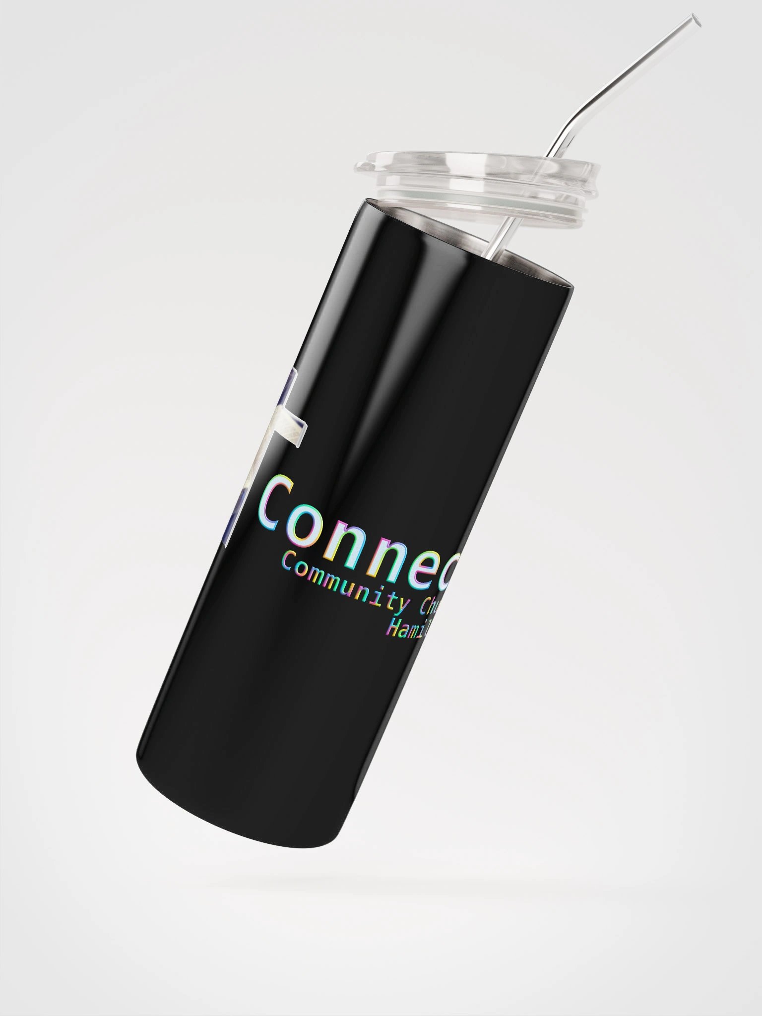 🖤 CCCH Black Tumbler – Faithfully Hot. Righteously Cold. product image (2)