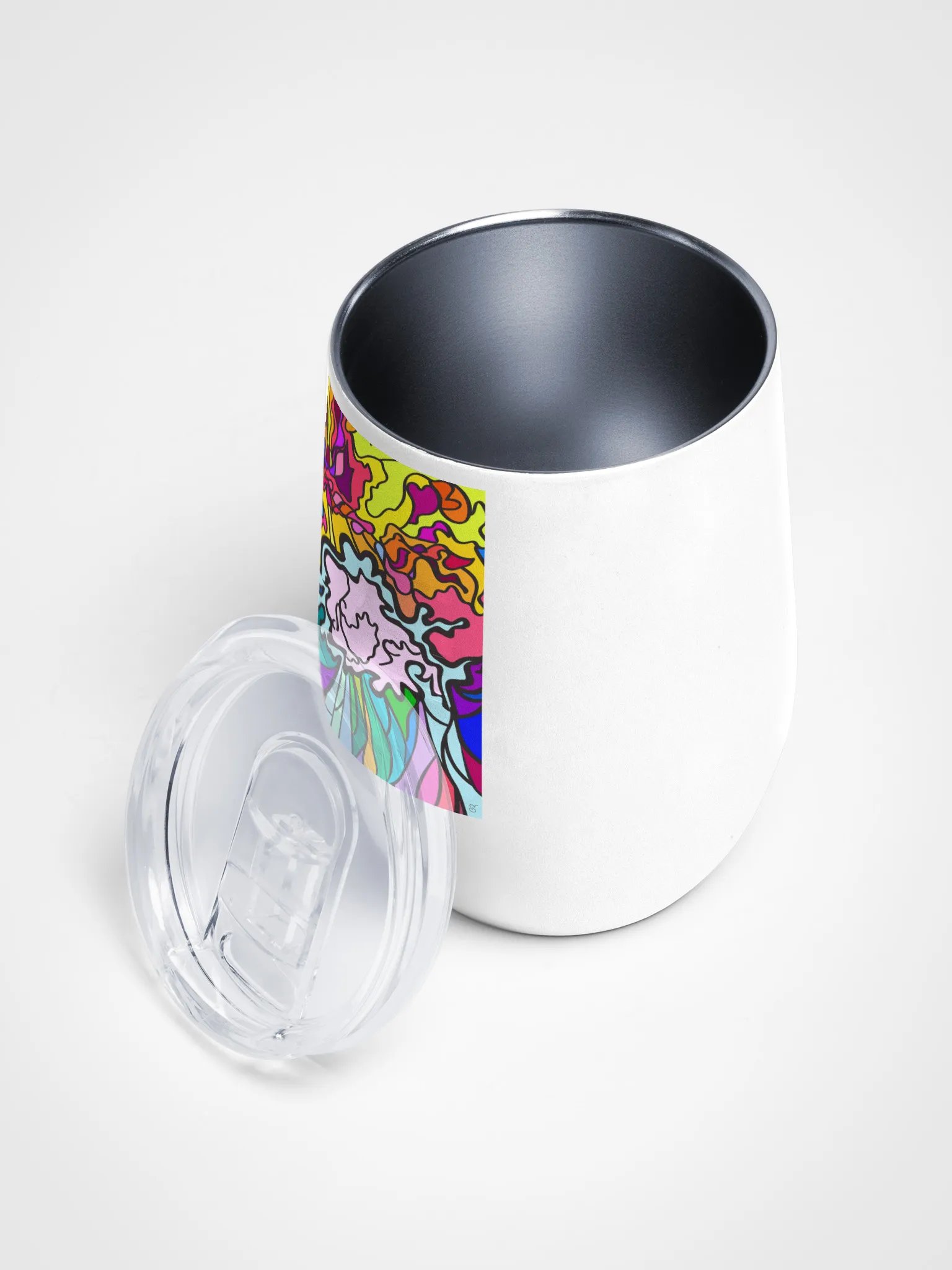 Spirited Swirls Wine Tumbler - Wave at Sunset product image (3)