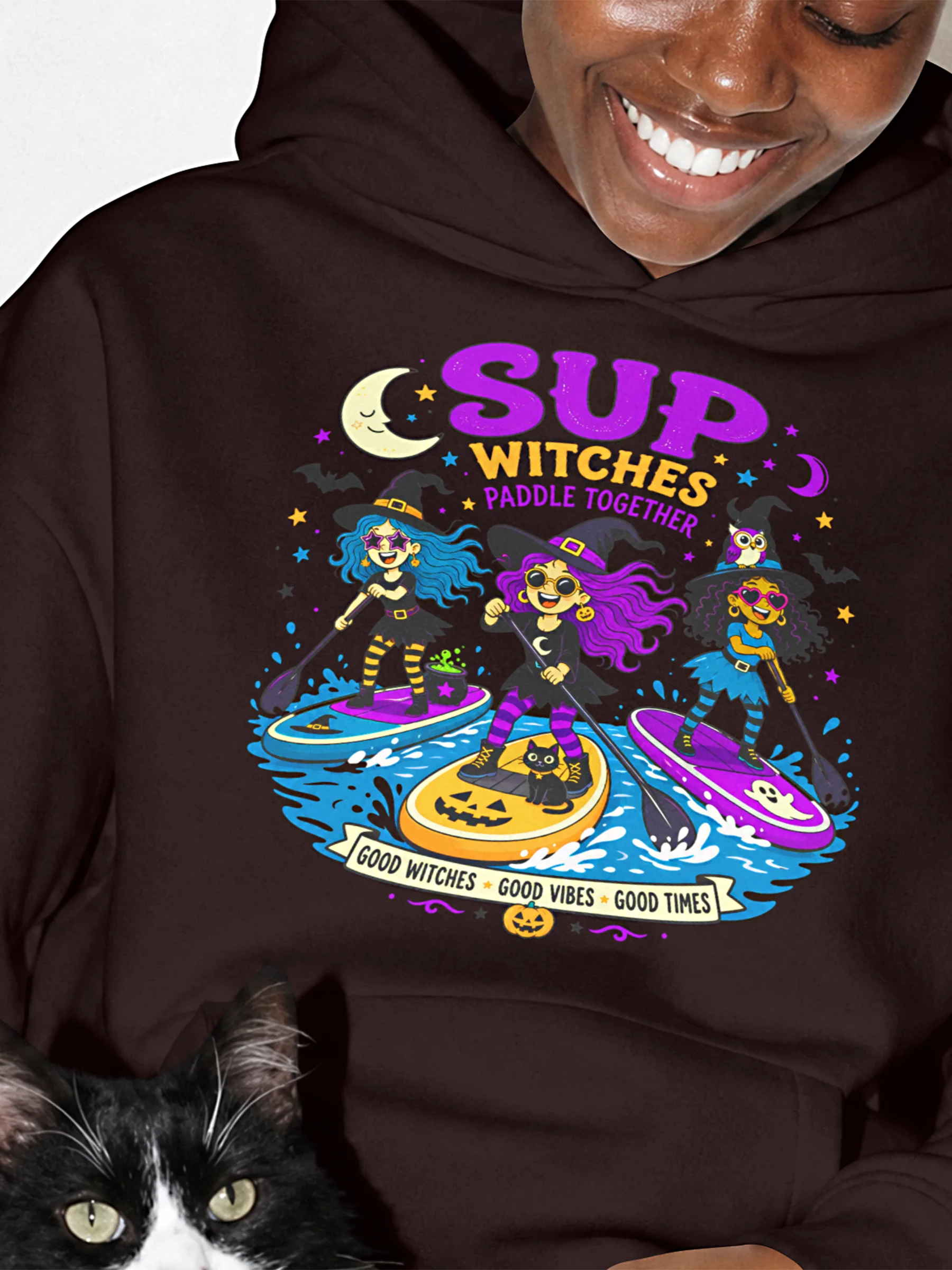 SUP Witches Paddle Together Hoodie product image (1)