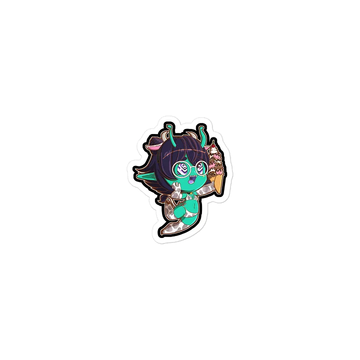 I Scream Chibi Die-Cut Sticker Chocolate Milk Edition product image (2)