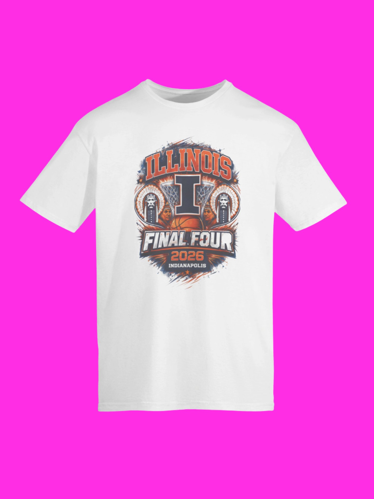 Illinois Final Four 2026 March Madness Illini Basketball Shirt product image (59)