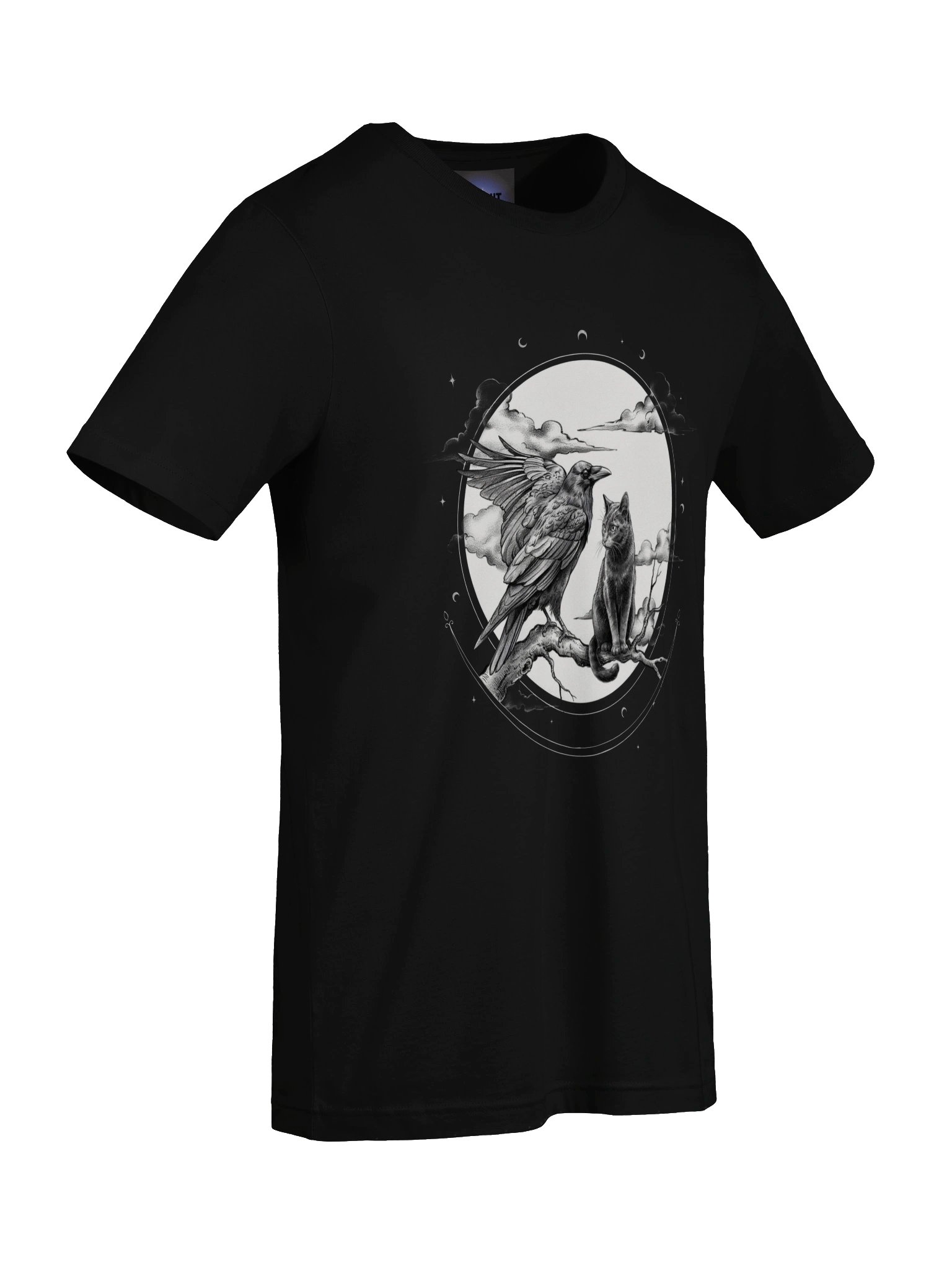 Moonlit Cat & Bird Circle Tee product image (69)